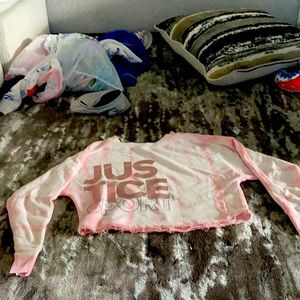 Tie-dye justice hoodie